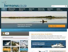 Tablet Screenshot of hermanus.co.za